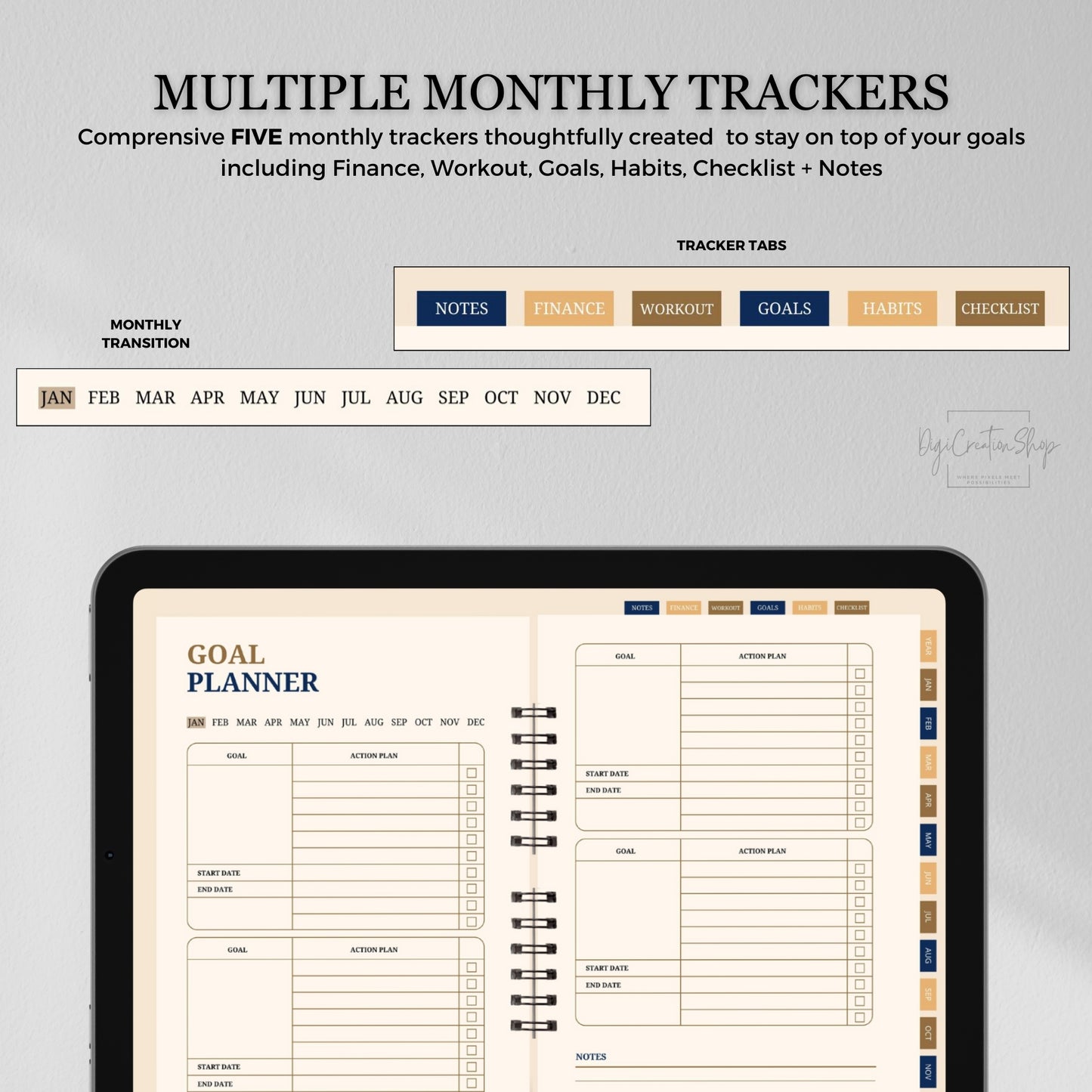 Best Digital Planner 2024, 2025, 2026 plus undated