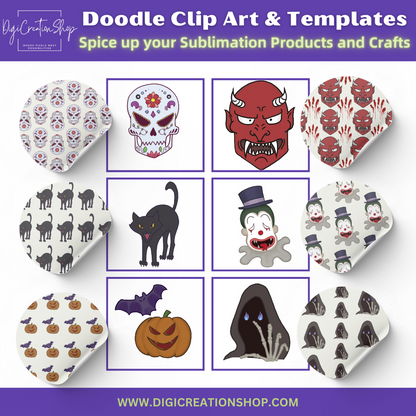 Doodle Templates & Clip Art | Level-Up Your Crafts with this Unique Collection