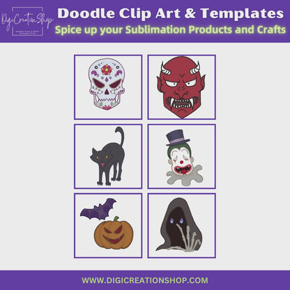 Doodle Templates & Clip Art | Level-Up Your Crafts with this Unique Collection